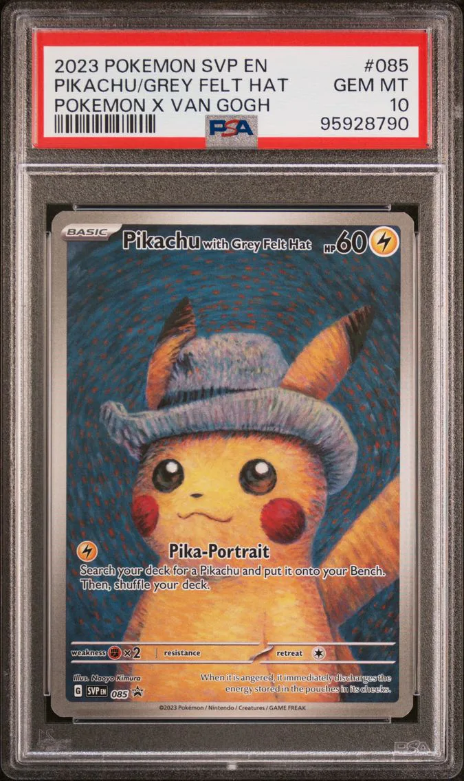 Pikachu With Grey Felt Hat